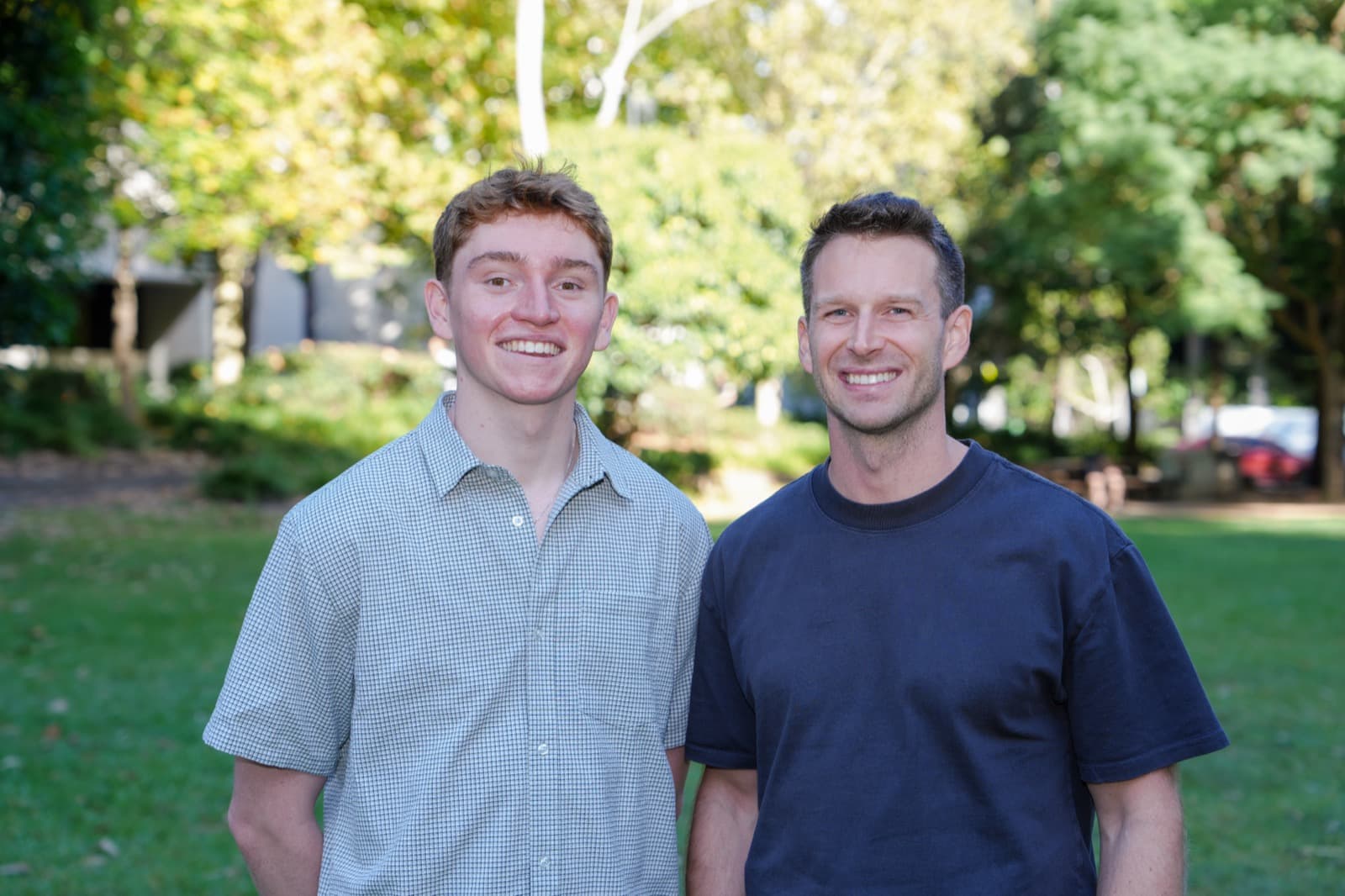 Finlay Ekins and Michael Batko, co-founders of Hourglass AI